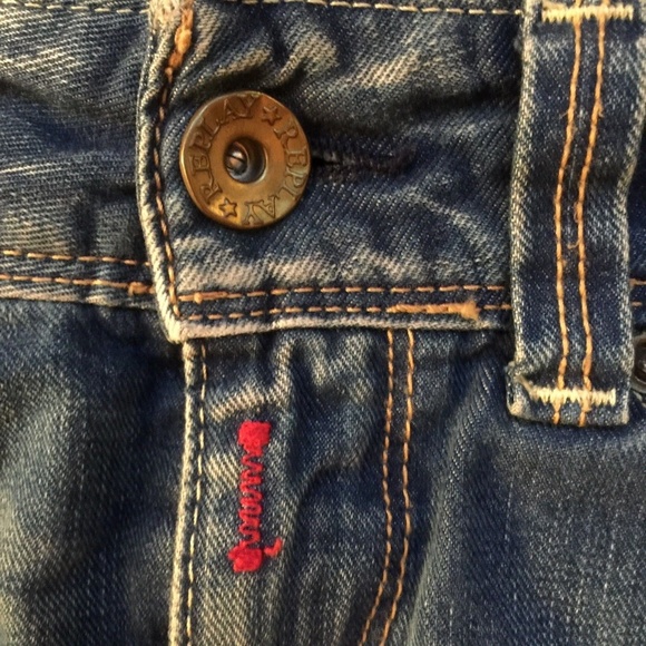 REPLAY Distress Fade Blue Denim Jean Mini Skirt S - Picture 4 of 8